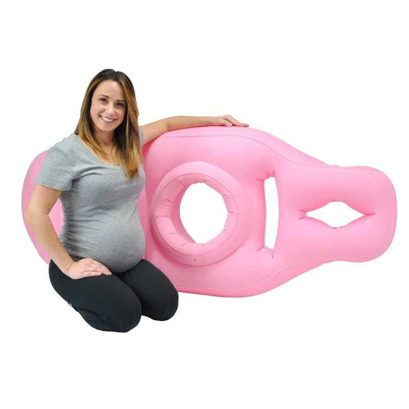 Inflatable Pregnancy Pillow and Yoga Mat for Maternity Comfort and Support