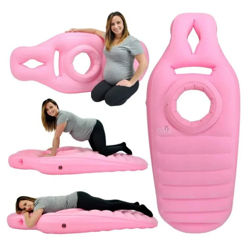 Inflatable Pregnancy Pillow and Yoga Mat for Maternity Comfort and Support