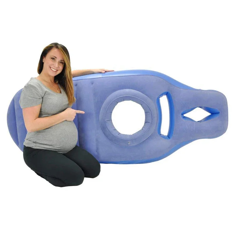 Inflatable Pregnancy Pillow and Yoga Mat for Maternity Comfort and Support